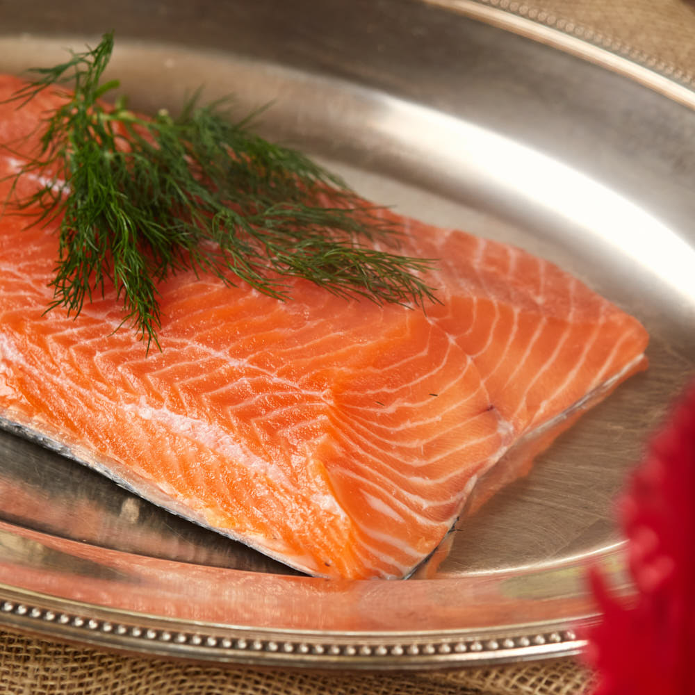 Salmão Marinado com Creme de Raiz Forte por Simon Lau - 250 g