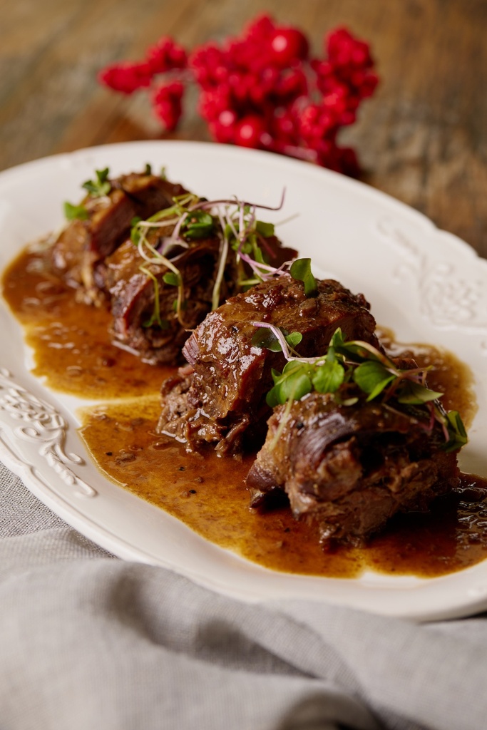 Maminha ao molho de Vinho com Cogumelos por Ronny Petterson - 1kg